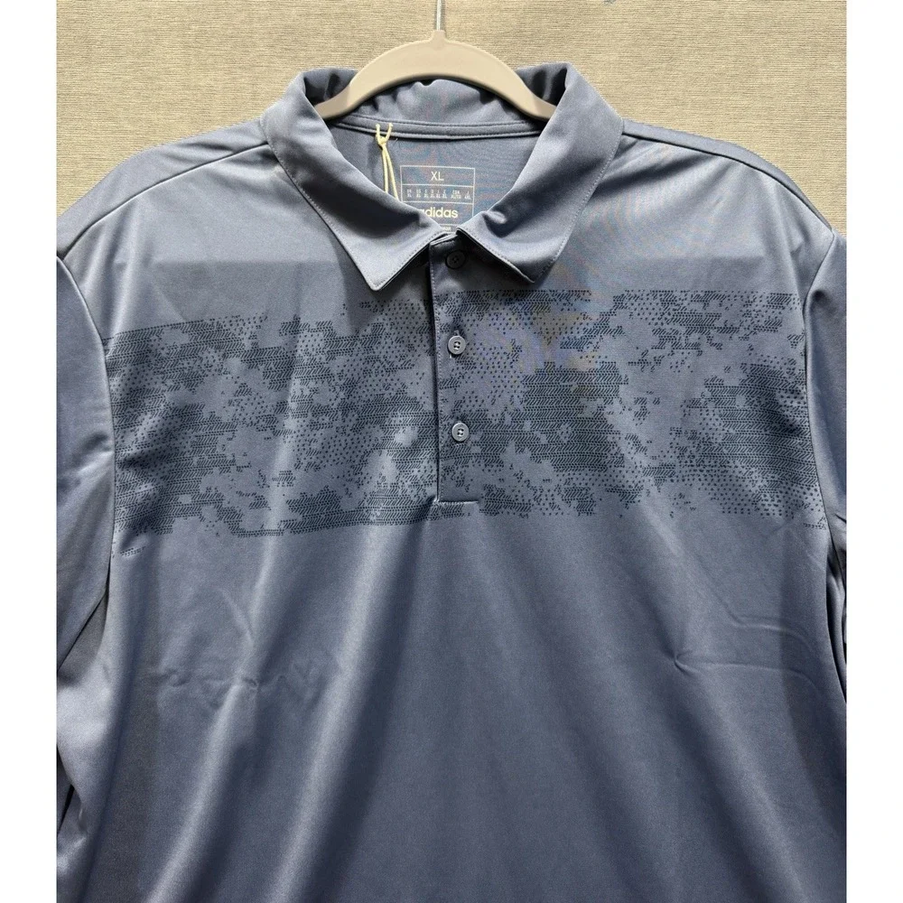 adidas Camo Chest Print Polo Shirt - Short Sleeve.